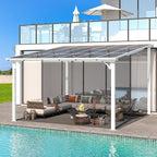 AECOJOY 12' x 12' White Gazebo Outdoor Pergola - Image 4