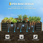 Garvee Aluminum Raised Garden Bed 4' x 2' x 16", Open-Bottom Deep Design - Image 6