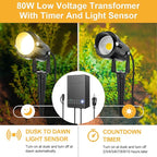 ZUCKEO All-in-One Low Voltage Landscape Lighting Kit, 5W LED Landscape Lights - Image 2