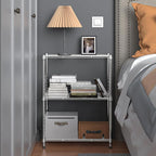 450 lbs Wire Storage Shelving 3-Tier Utility Shelving Unit Steel Organizer Wire - Image 4