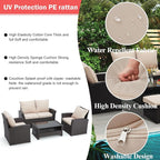 HOMREST 6 Pieces Outdoor Patio Furniture Set - Image 3