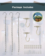 NACETURE Ceiling Hooks for Hanging Plants 3 Pack - Image 2