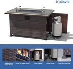 Kullavik 10 Pieces Outdoor Patio Furniture Set - Image 3