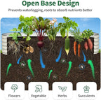 Kesfitt Raised Garden Bed, Metal Galvanized Steel Oval Garden Bed 8x2x1.5 ft - Image 4