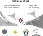 Tronssien Rectangle 16'x16'x23' Sun Shade Sail, 95% UV Blockage Canopy Awning - Image 4