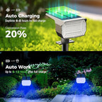 nipify 4 Pack Solar Spot Lights Outdoor, Solar Powered Waterproof Spotlight - Image 2
