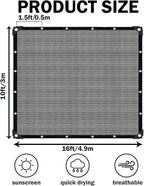 Grey Sun Shade Cloth, Pergola Shade Cover - Image 2