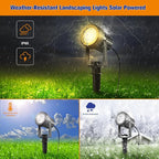 APONUO Solar Spot Lights Outdoor 6-in-1 Landscape Lighting Dusk to Dawn Solar - Image 5
