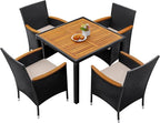 Greesum 5 Pieces Outdoor Patio Dining Set, Conversation Sets - Image 4