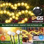 Solar Lights Outdoor 4 Pack 32 LED Solar Cloud Swaying Lights Garden Waterproof - Image 3