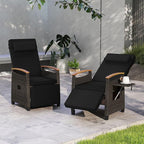 RELAX4LIFE Rattan Outdoor Recliner Chair - Image 2