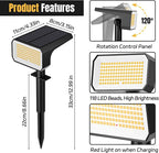 Solar Spot Lights Outdoor, 4 Modes Auto On/Off Solar Landscape Spotlights - Image 8