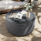 UPHA Outdoor Round Coffee Table, Small Modern Minimalist Accent Tables - Image 5