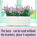 LaLaGreen Wall Hanging Planter Outdoor Wall Mounted Self Watering System Window - Image 8