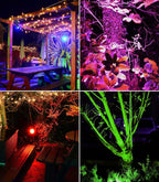 Solar Outdoor Lights, 9 Modes Color Changing 18 LED Halloween Solar Spot Lights - Image 4