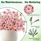 MACTING 24 Bundles Artificial Flowers - Image 4
