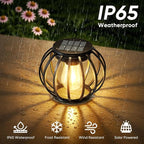 Solar Lanterns Lights Waterproof: 4 Pack Metal Hanging Outdoor Lights - Image 6