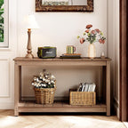 Outdoor Console Table, 440LBS Weight Capacity, 2-Tier Multifunctional Buffet - Image 8