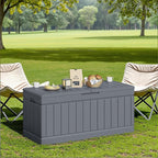 JUMMICO 78 Gallon Outdoor Deck Box Large Resin Storage Box - Image 7