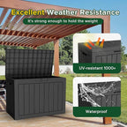 EasyUp 45 Gallon Outdoor Storage Box Waterproof, UV Resistant Deck Box Outdoor - Image 3
