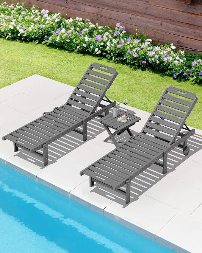SERWALL Folding Outdoor Side Table Set of 6, Adirondack End Table - Image 12