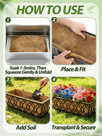 24in Tapered Coco Liners for Window Planter Box - Image 7