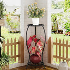 Plant Stand Indoor Outdoor, 2 Tier Metal Tall Plant Stand, Flower Pot Stand - Image 4