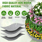 4 Pcs Plant Grow Bags 4 Tiered Strawberry Planter Tower Fabric Raised Garden - Image 3