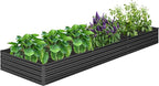 2PCS 12x4x1FT Galvanized Raised Garden Bed Kit, Vegetable Boxes-Rectangle Metal - Image 9