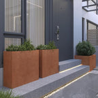 Corten Steel Rectangular Planter - Image 7