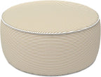 LVTXIII Outdoor Inflatable Ottoman, Portable Round Ottoman Pouf by LVTXIII