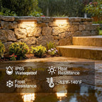 JESLED 2 Pack 7inch LED Retaining Wall Lights, 5W Landscape Lighting, LED - Image 5