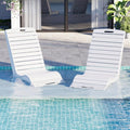 MELLCOM HDPE Pool Lounge Chairs Set of 2, in Pool Lounge Chairs up to 10-Inches by MELLCOM
