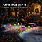 SOLPEX Solar Garden Lights Outdoor, 6 Pack Multi-Color Changing&White 2 Modes - Image 5