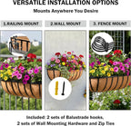 30“ Window Box Railing Planter - Image 3