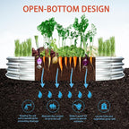 Durable Round Galvanized Steel Raised Garden Bed - Image 4
