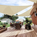 Patio Paradise 22' x 22' x 21'10" Sun Shade Sail Triangle Canopy, Permeable by Patio