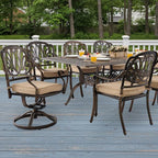 9-Piece Cast Aluminum Patio Furniture, Outdoor Dining Sets - Image 2