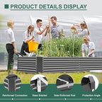Land Guard 6×3×2 ft Galvanized Raised Garden Bed Kit, Galvanized Planter Raised - Image 6