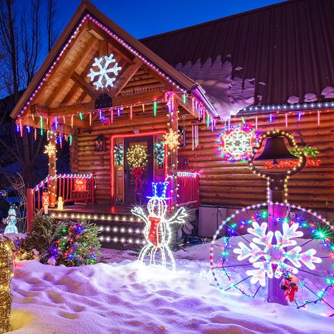 66Ft LED Rope Lights Outdoor, 18 Colors Changing String Lights Plug in - Image 7