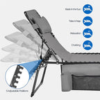 Yaheetech 22.4" Tanning Chair - Image 7