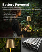 KDG 2 Pack Cordless Table Lamp, Portable LED Desk Lamp, 4000mAh Battery Operated - Image 4