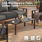 Outdoor Patio Furniture Set, 4 Pieces Metal Patio Furniture Set - Image 5