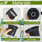 120 Packs Flexible Plastic Nursery Pots, 4 Inch Thickened Soft Plastic Pots - Image 3