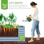 Best Choice Products 6x3x2ft Outdoor Metal Raised Garden Bed, Deep Root Box - Image 3