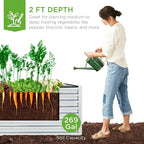 Best Choice Products 6x3x2ft Outdoor Metal Raised Garden Bed, Deep Root Box - Image 4