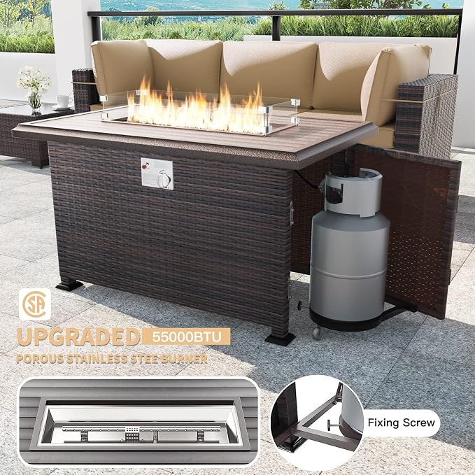 Kullavik 15 Pieces Outdoor Patio Furniture Set - Image 2