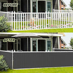 LOVE STORY Balcony Privacy Screen, 2.5'x5' Deck Shield Screen Fence Cover - Image 3