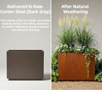 Decoroca Corten Steel Planter - Image 2