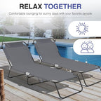 Outdoor Folding Lounge Chair - Image 4
